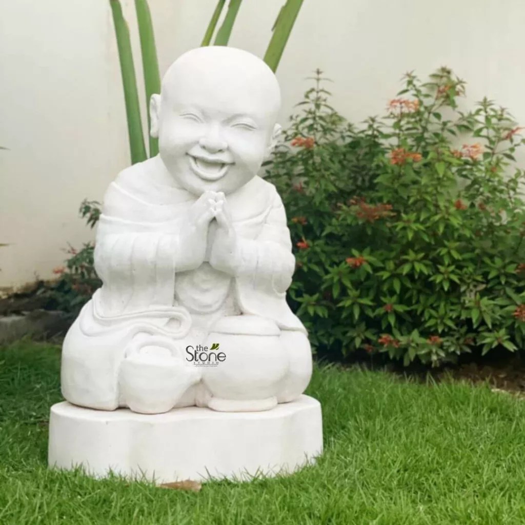 Buddha monk statue placement in Pathankot