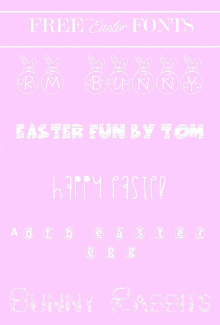 Free Easter Fonts the sTORIbook