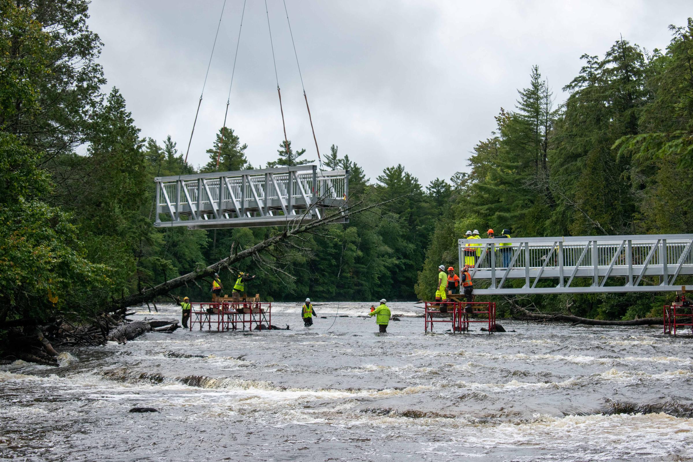 Lower Tahquamenon Falls A new bridge is scheduled to open in October