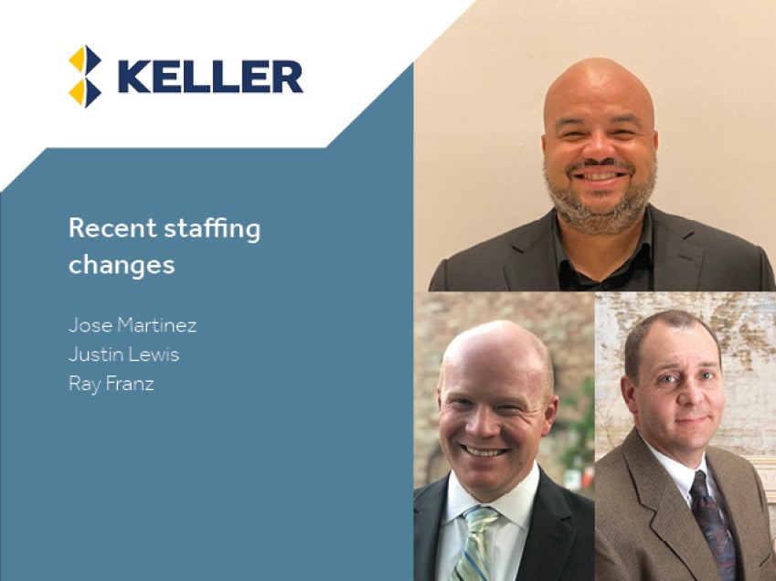 Keller North America announces new branch and area managers