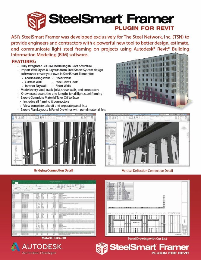 Light Steel Framing BIM Models Built with Steel Smart Framer LSF