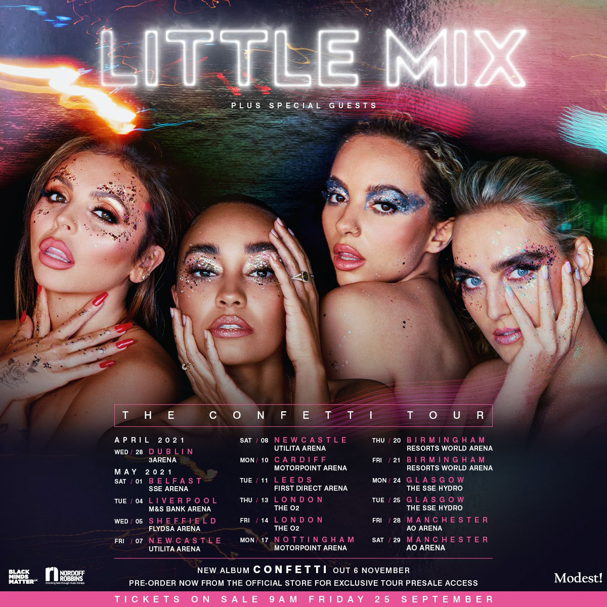 Little Mix Announce Confetti Tour 2021 Supporting Black Minds Matter
