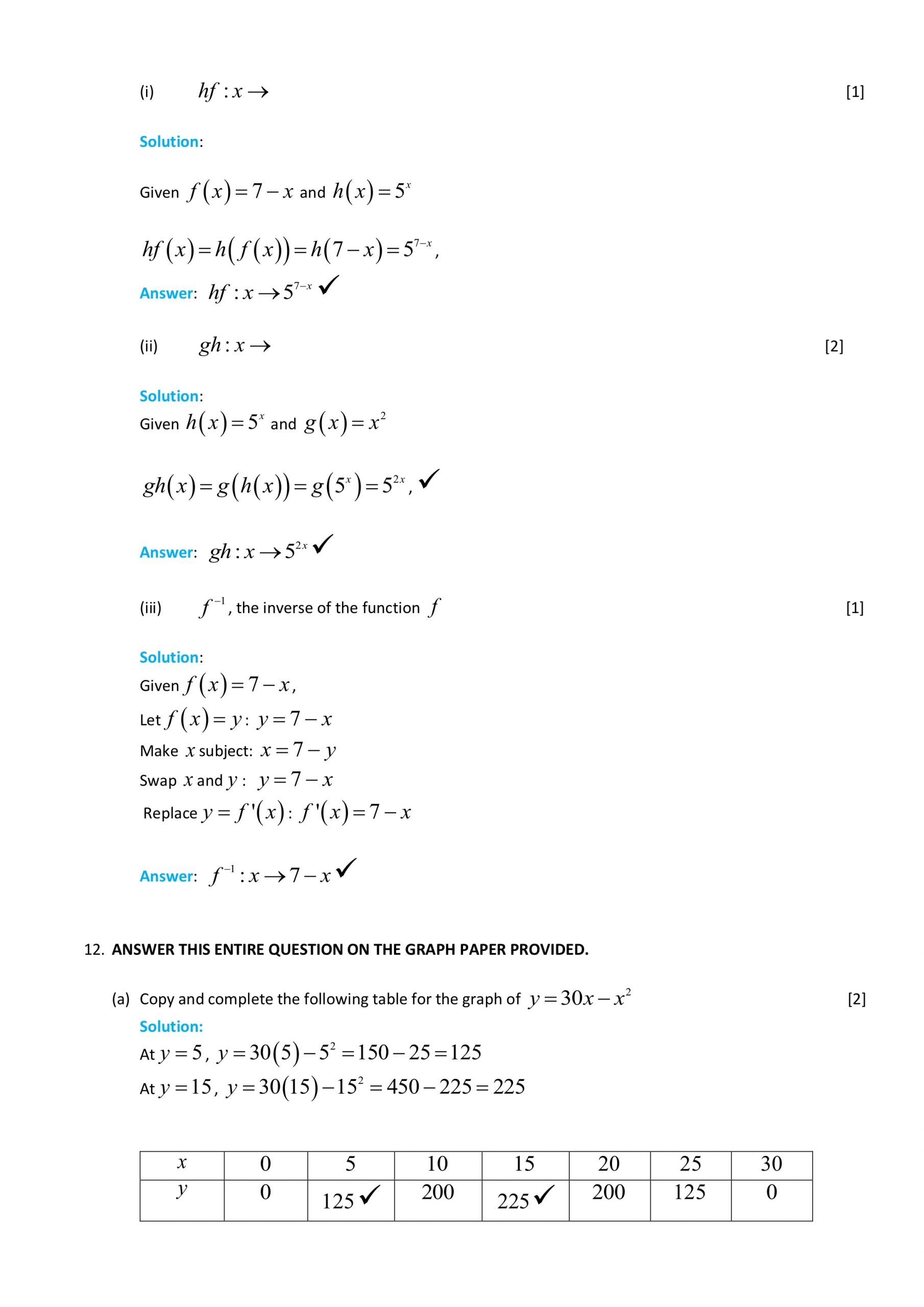 2019 BGCSE Mathematics Paper 3 The Student Shed