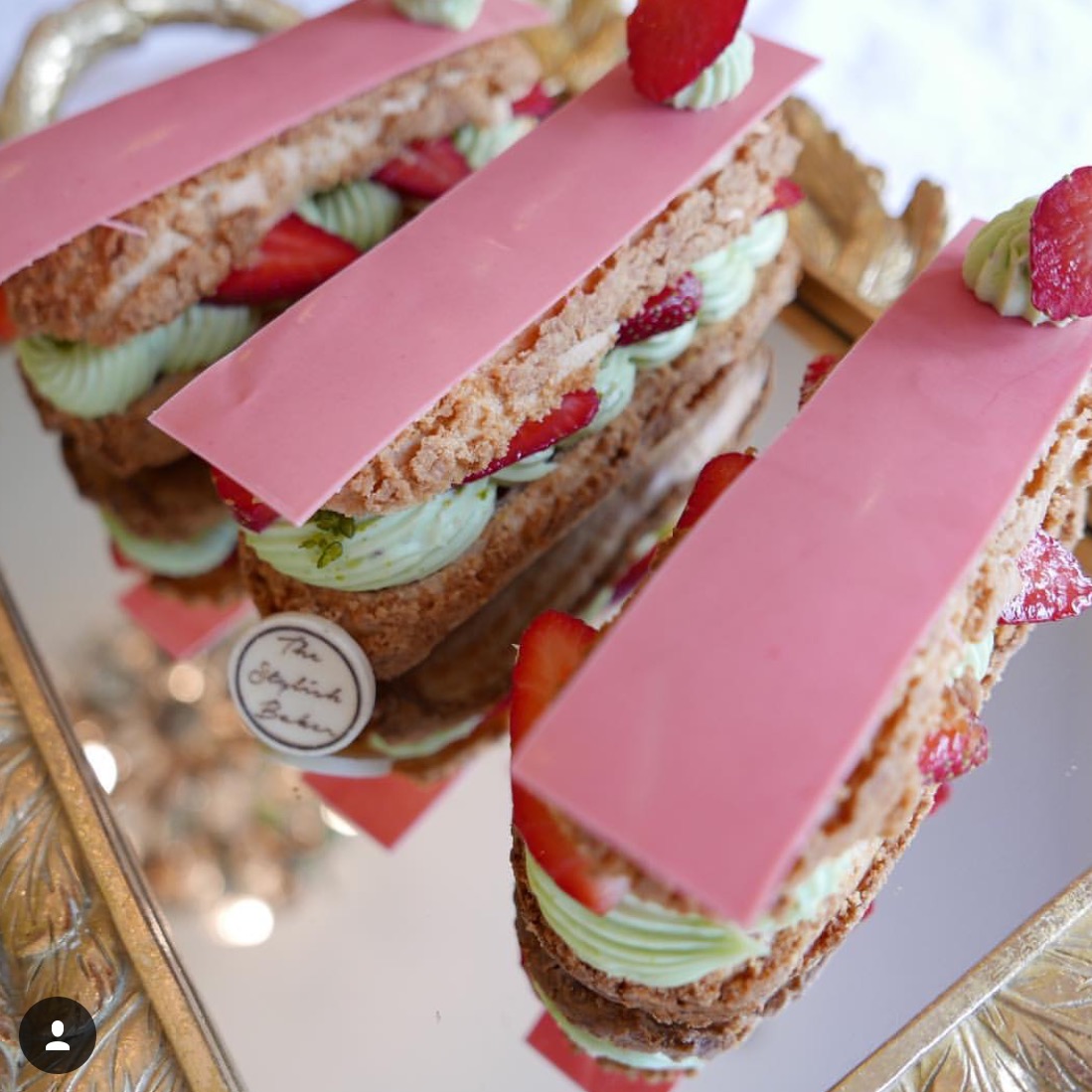 Strawberry & Pistachio Eclair The Stylish Baker