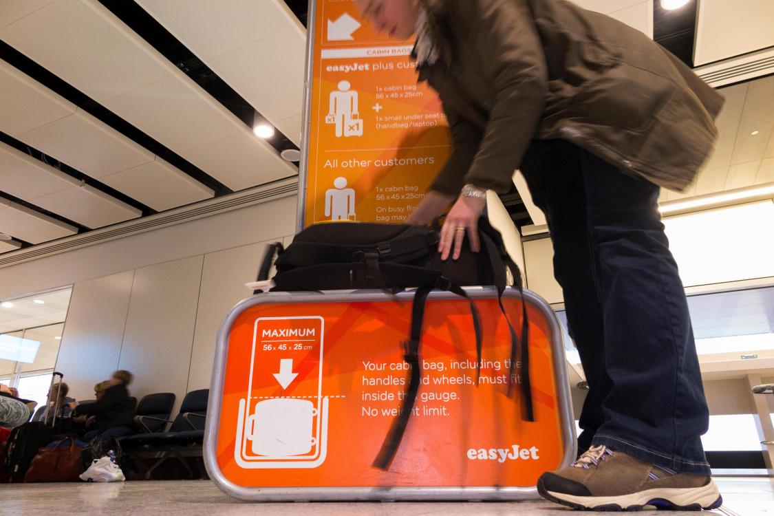 EasyJet baggage rules What size hand luggage can I take and what is