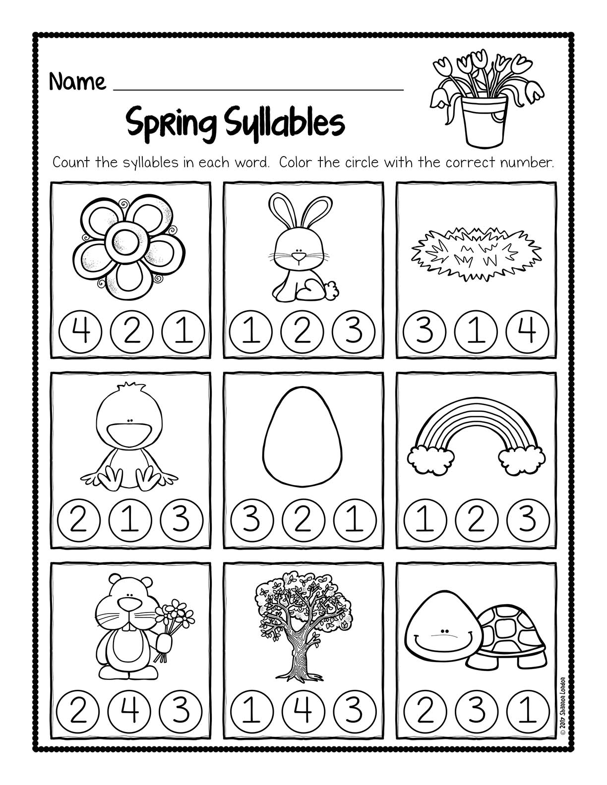 Spring Syllable Worksheets Unsecured.003 The Super Teacher