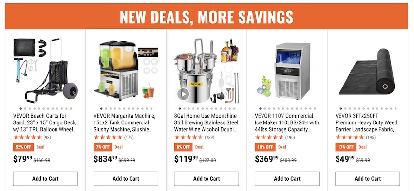 Huge Sale At Vevor – Up to 60% off a Ton of Stuff - The Survival Podcast