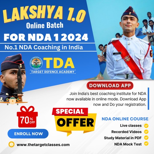 Best Online Coaching For NDA in India NDA Online Course 2024 Target