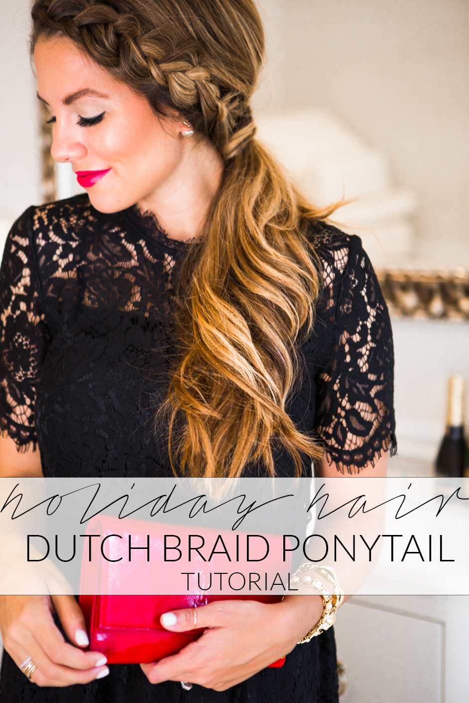 Dutch Braid Ponytail Tutorial + Giveaway | The Teacher ... (942 x 1410 Pixel)