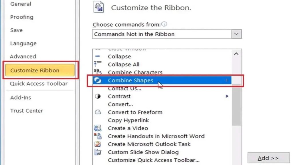 How To Enable Merge Shapes in PowerPoint 2010 Tutorial