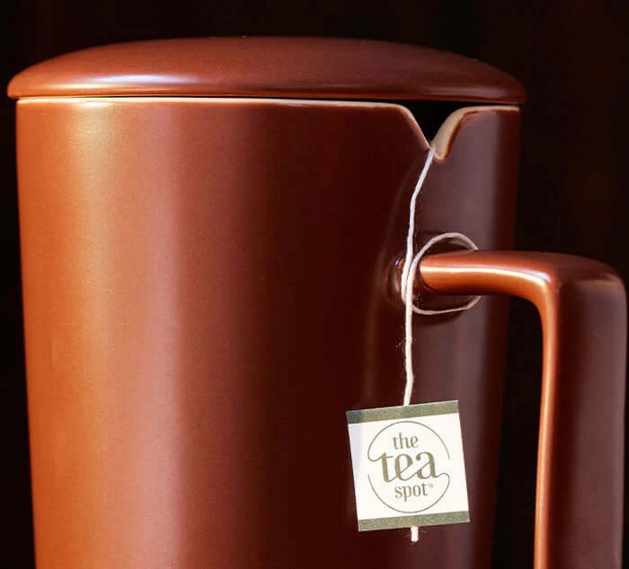 Everyday Tea Mug Ceramic Tea Mug with Metal Infuser Tea Spot