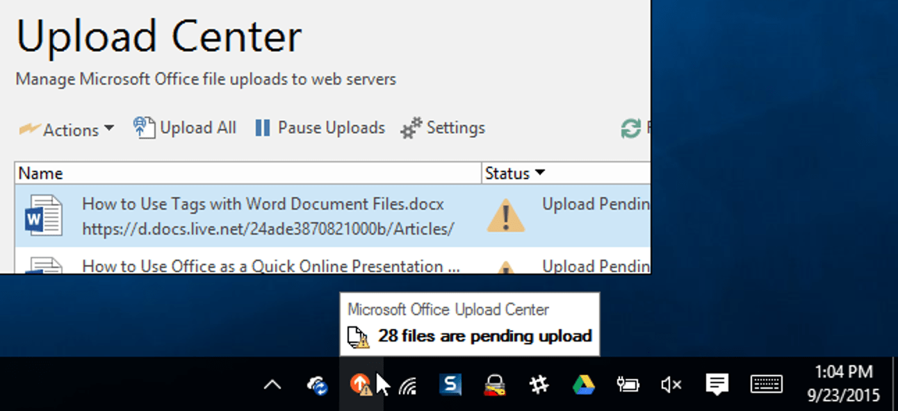 How to Remove the Microsoft Office Upload Center From Windows 10 The