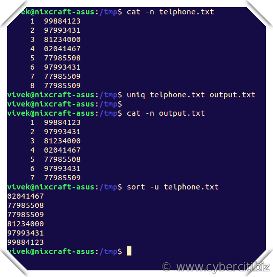 How to Find Duplicate Data in a Linux Text File With uniq The Tech