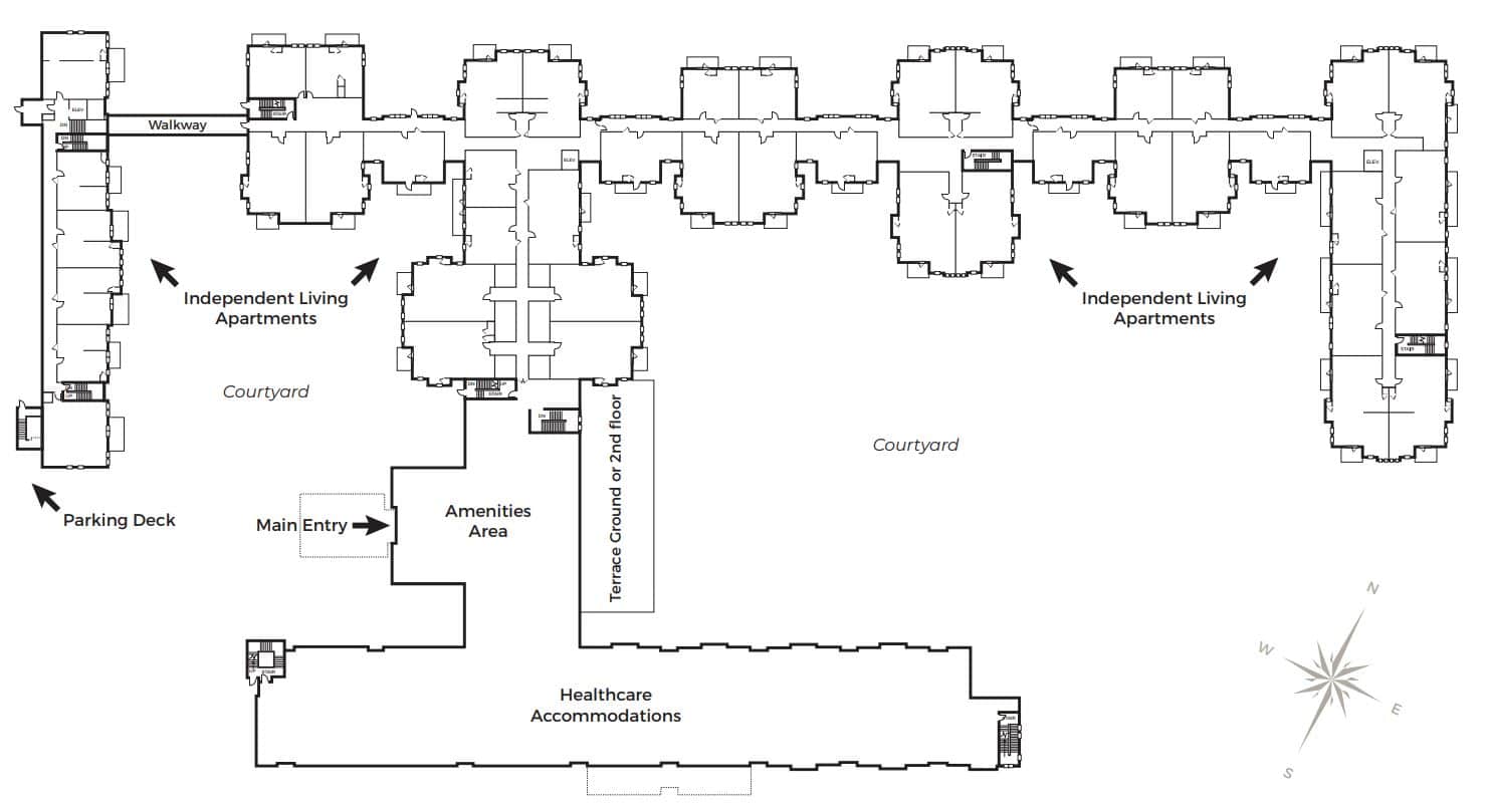 Cary NC Senior Independent Living Apartments Floor Plans The
