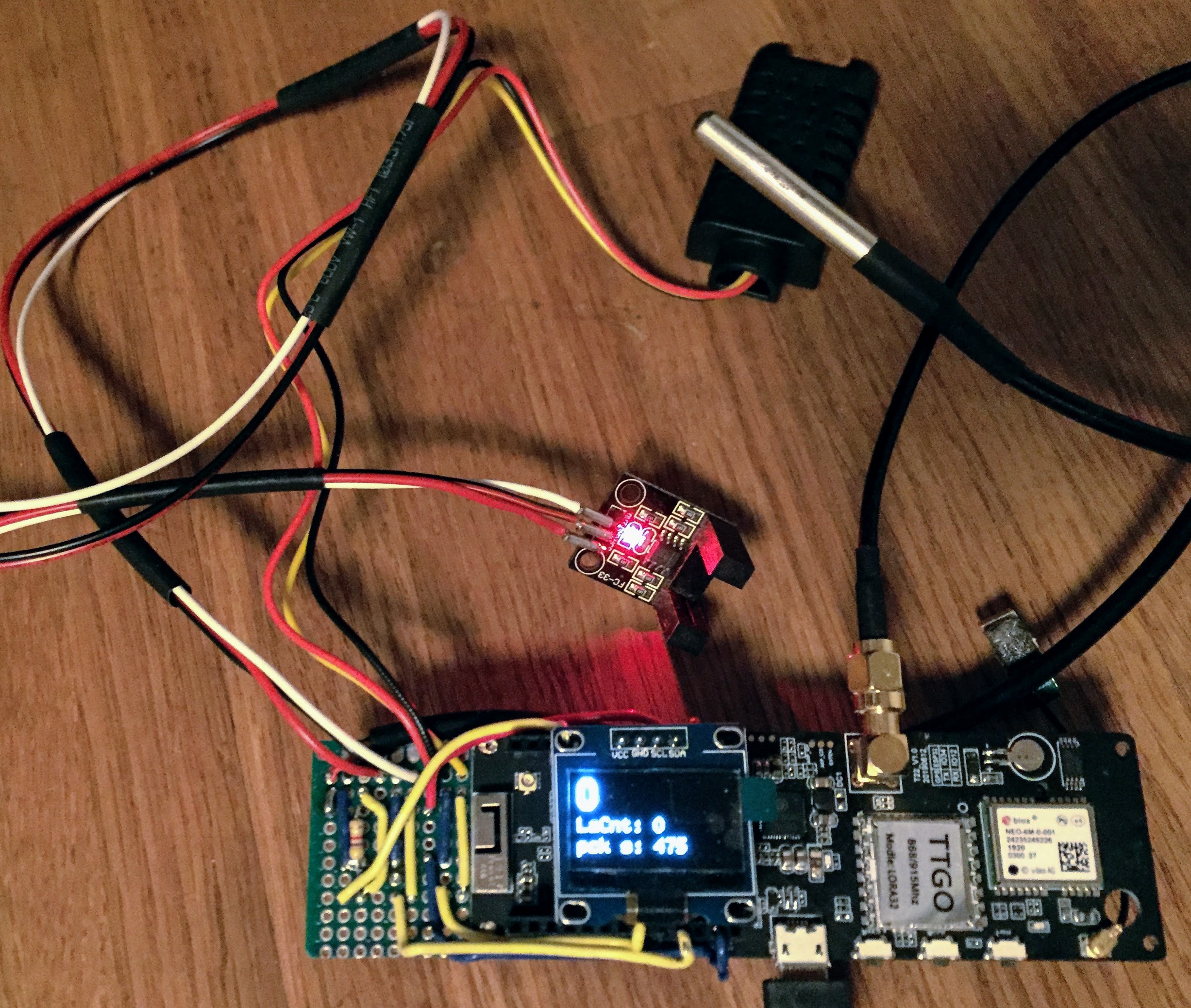 Beer fermentation bubble counter Heltec ESP32 NodeRed Thingsboard