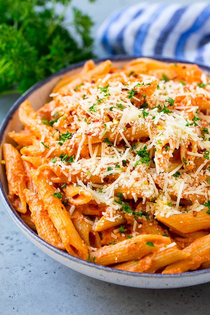 Vodka Pasta | Recipes | ["[\"The Thirsty Kitchen\"]"]\"]"]