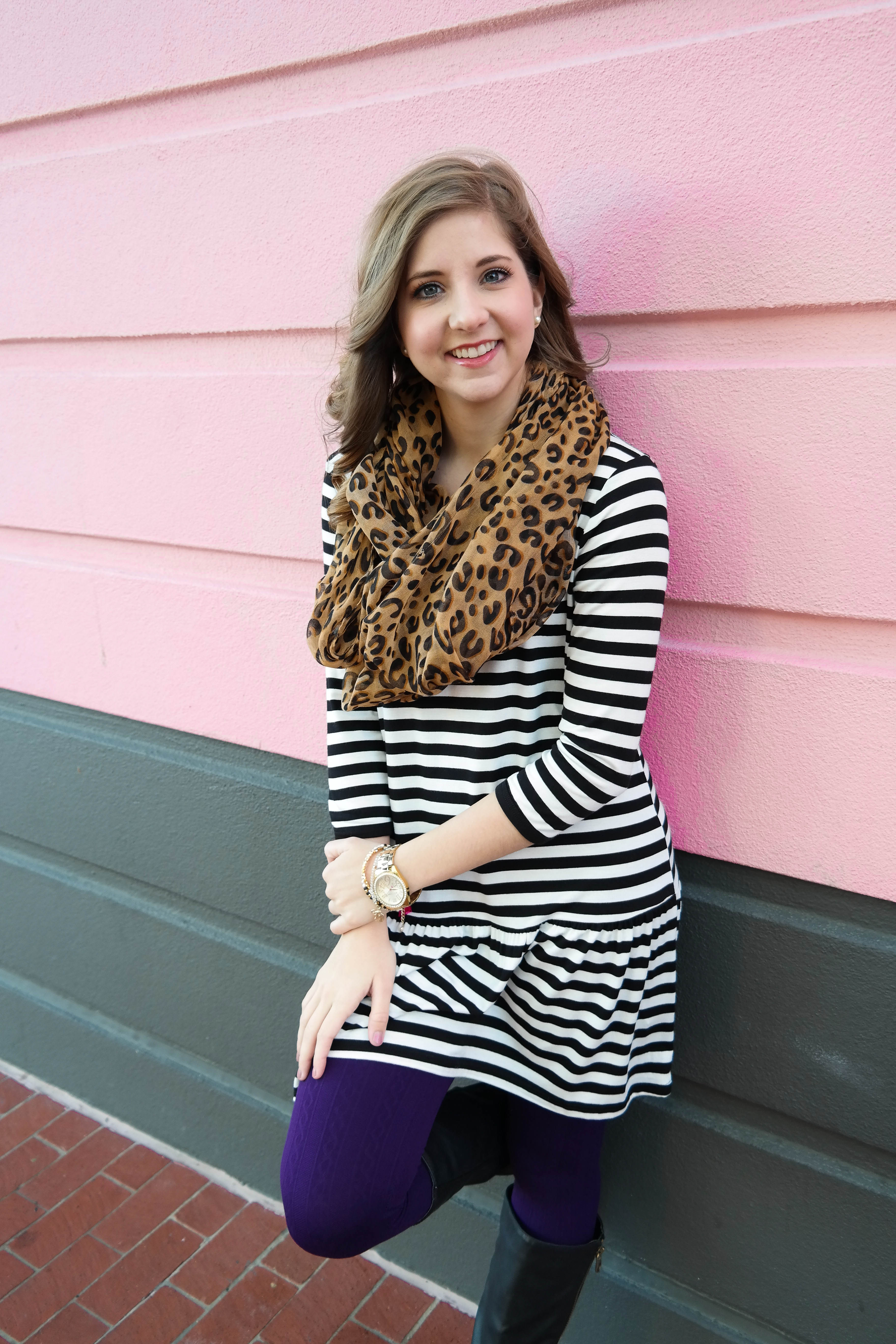 How To Mix Cheetah Print and Stripes Thrifty Pineapple