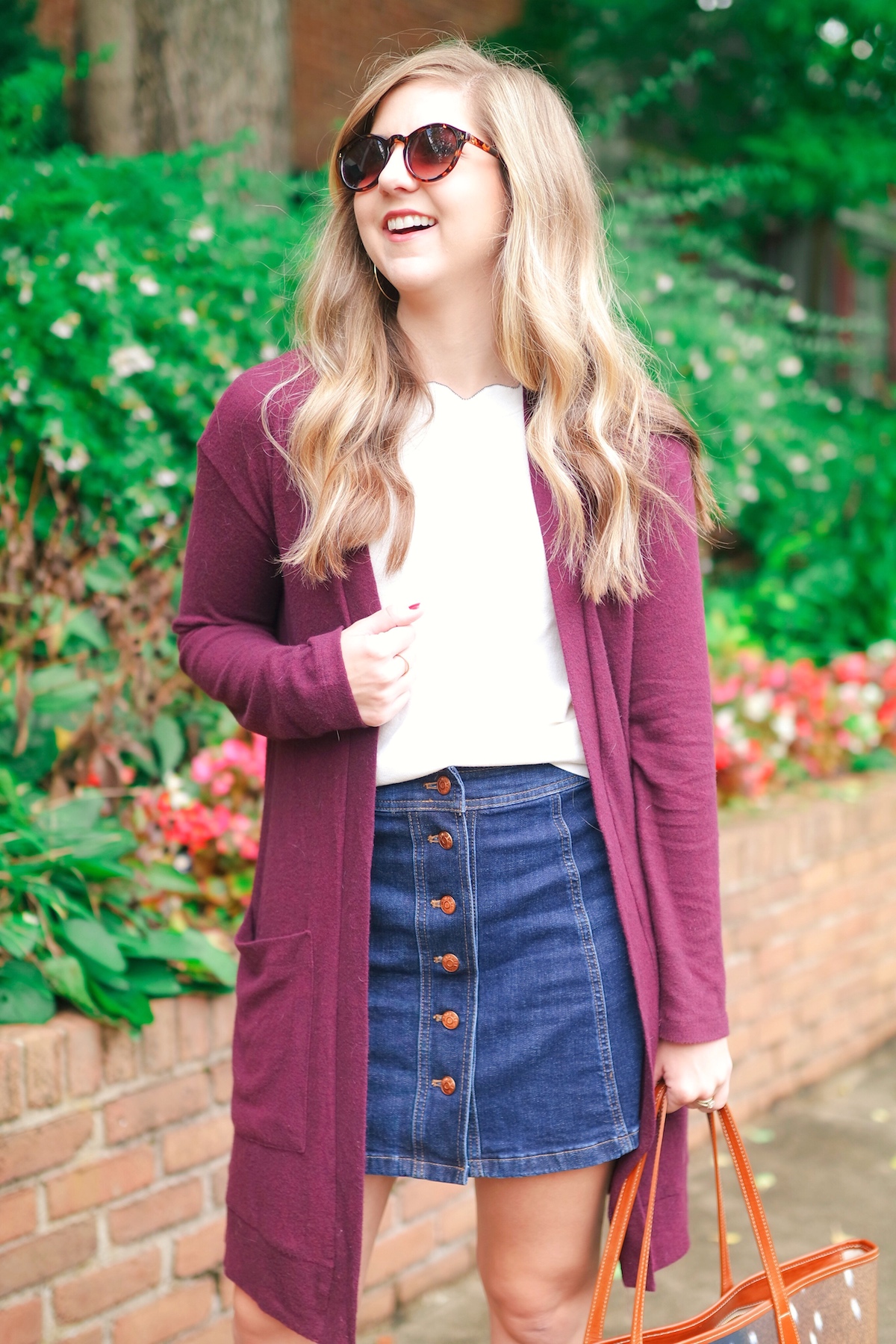 How To Style A Long Cardigan With A Mini Skirt Thrifty Pineapple