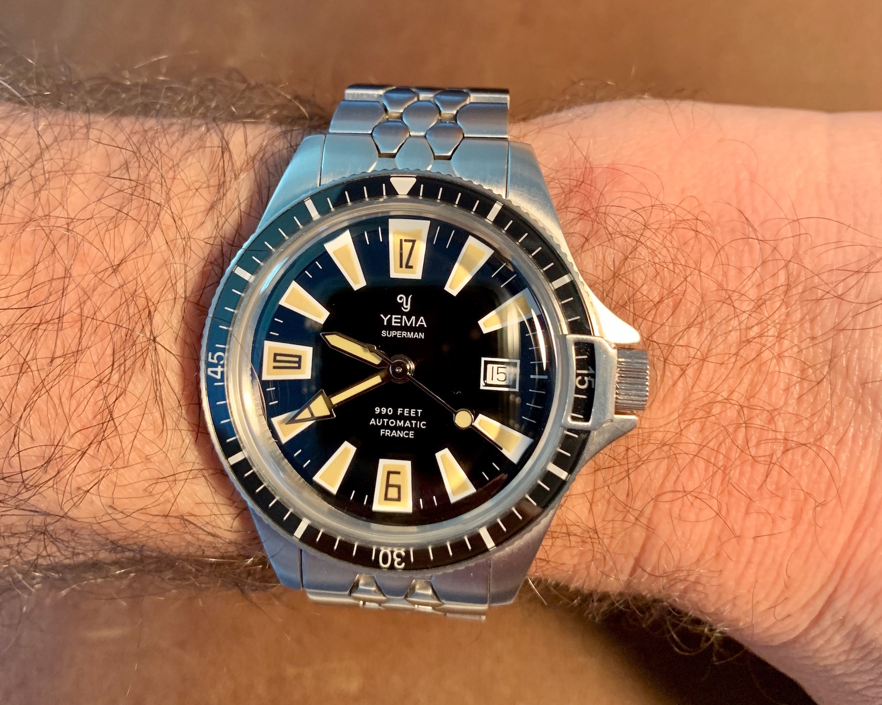 Verre Blindé (bague Acier) Pour Montre Yema - Modèles Skin Diver, 660 Feet, Pré Superman, 8755 - Neuf Avec étiquettes
