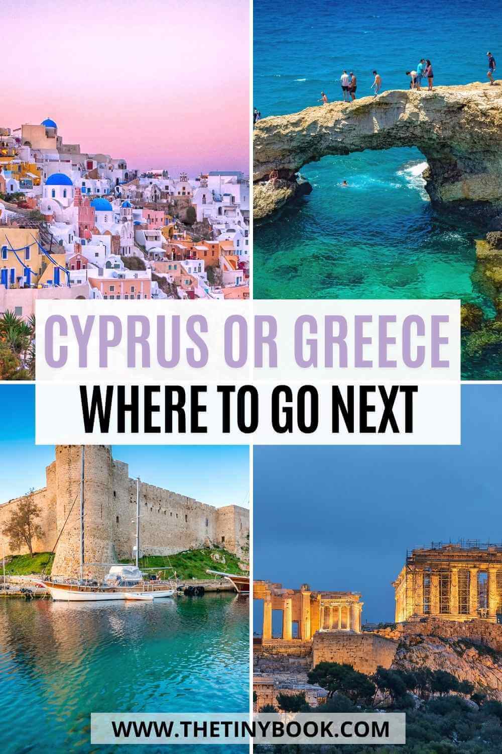 Chypre ou Grèce quels endroits les jeunes visitentils pendant les