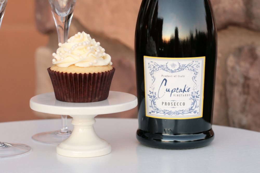 Champagne Cupcakes featuring Cupcake Vineyards Prosecco Recipes