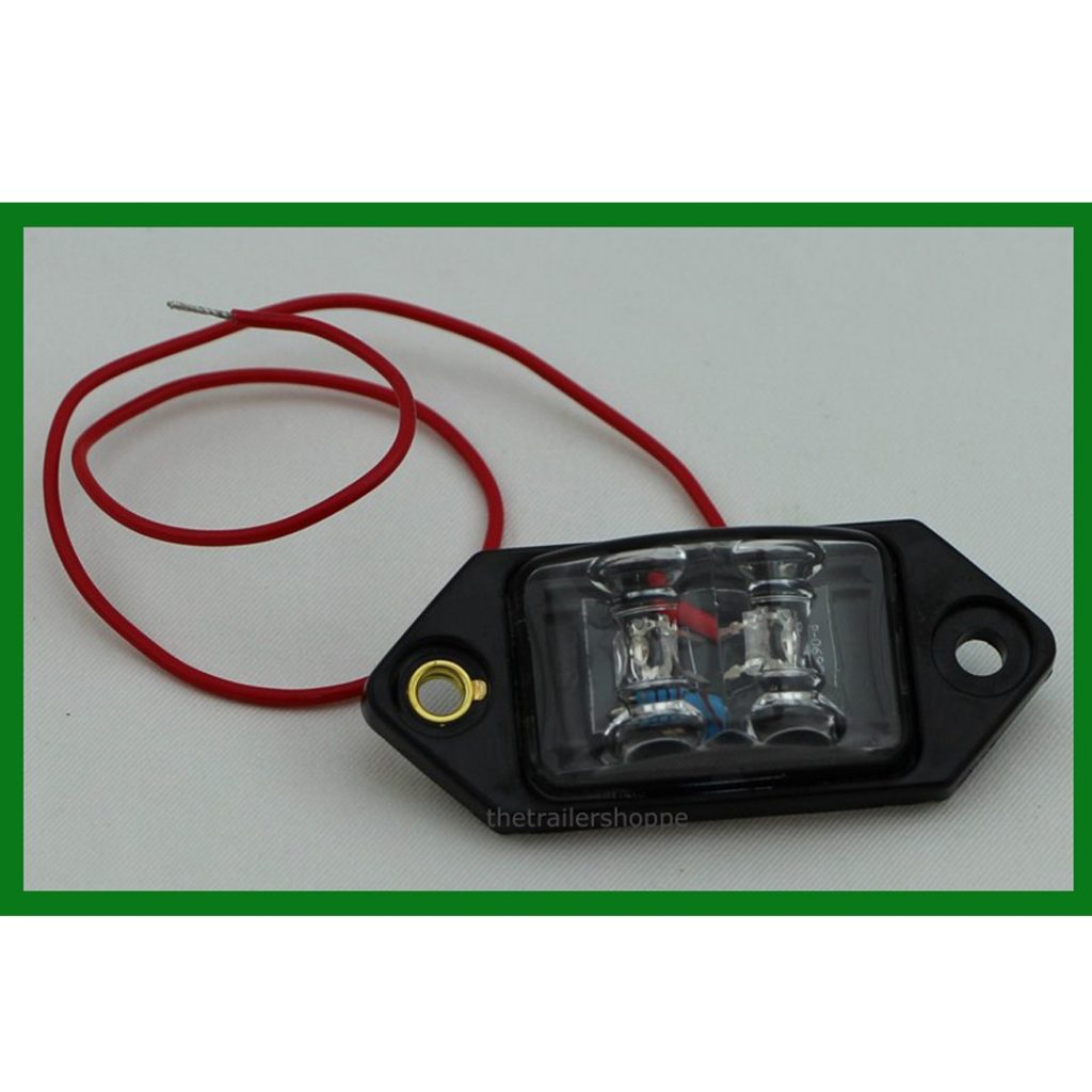 Rectangular Fender Light 13/8" X 33/8" 2 LED The Trailer Shoppe