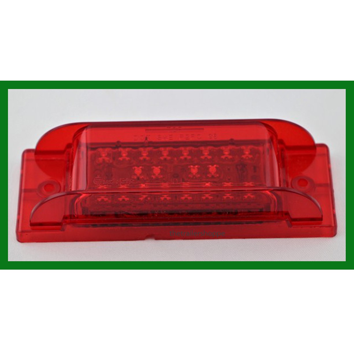 Rectangular 2" X 6" 20 LED Red Marker Light - The Trailer Shoppe