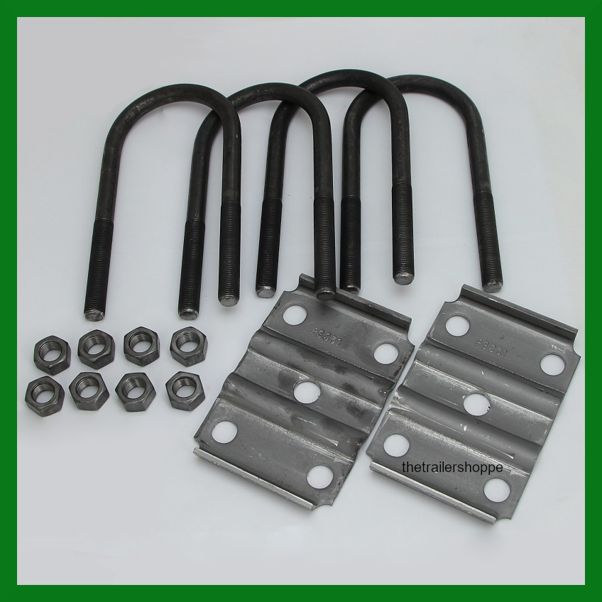 Trailer Ubolts 3" Round 6K 7K Axle Spring UBolt 9/16" The Trailer Shoppe