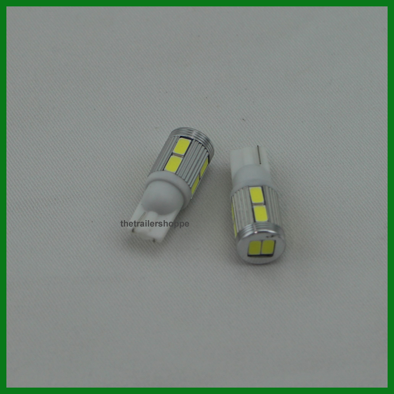 Tower Replacement 10 Ultra High LED Light Bulbs 194 & 168 The