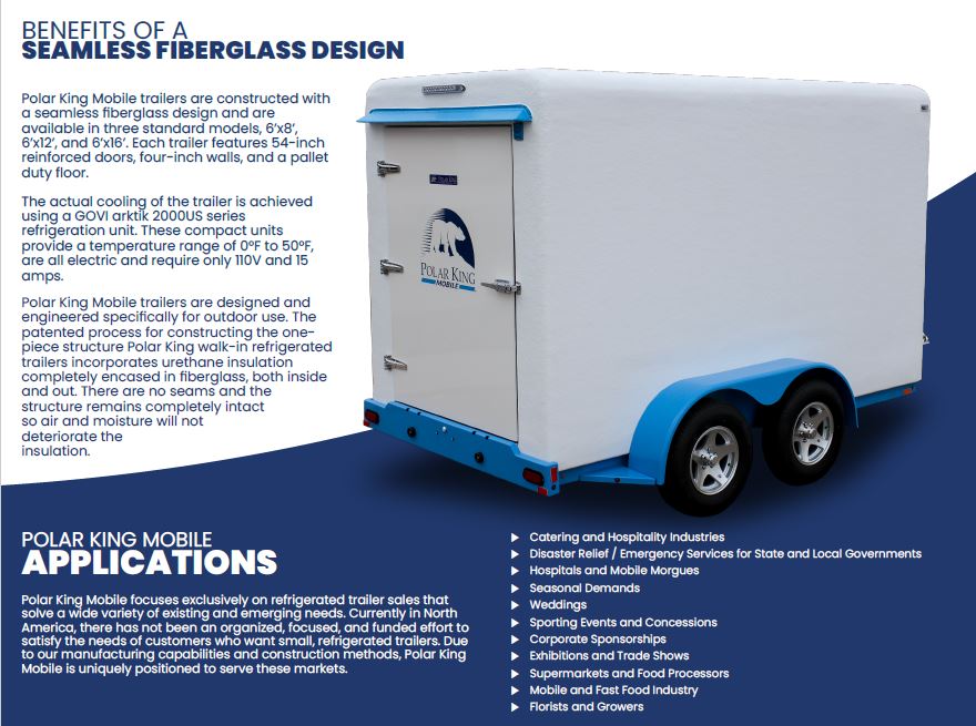 6 X 8 Refrigerated Trailer The Trailer Shoppe