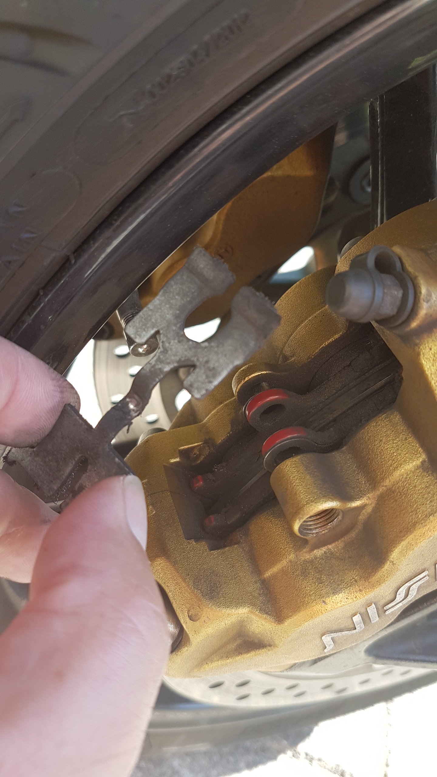Replacing Brake Pads The Triumph Forum