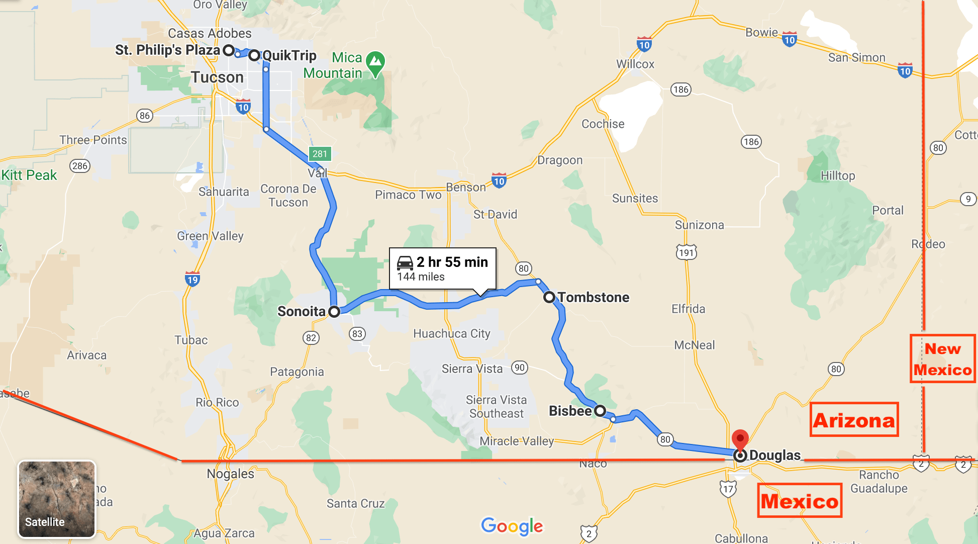 Map of the State of Arizona, USA Nations Online Project