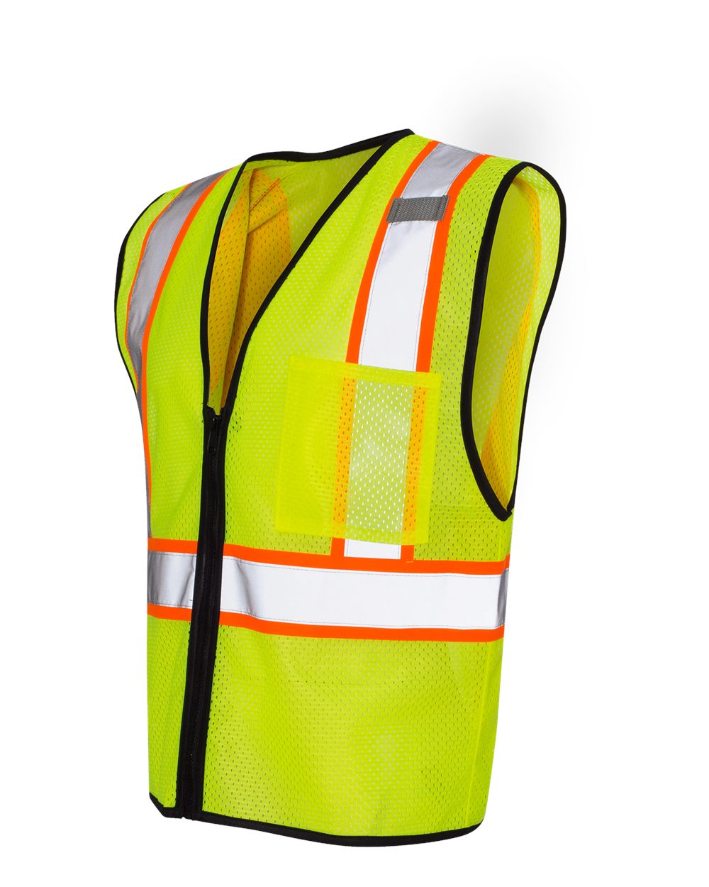 ML Kishigo Economy safety Vest with Contrast Zipper Front 1527