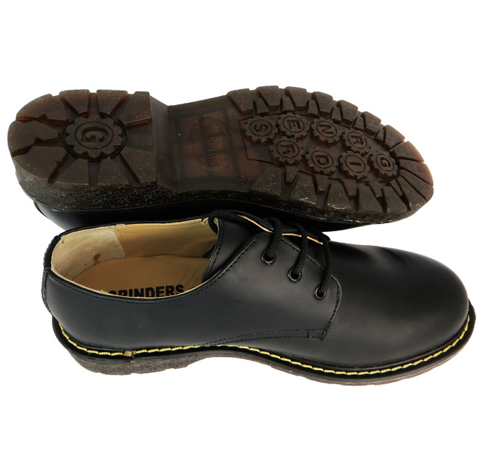 GRINDER PERCIVAL SHOE BLACK Alternative Rock Indie Clothing