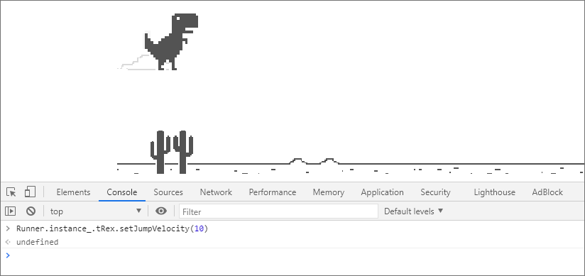 How to Hack Dinosaur Game in Google Chrome