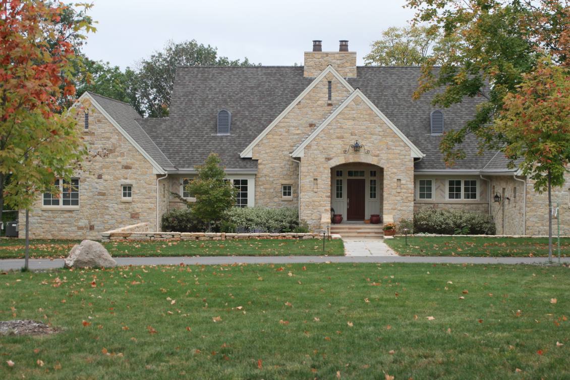 Traditional Kasota Stone Single Story