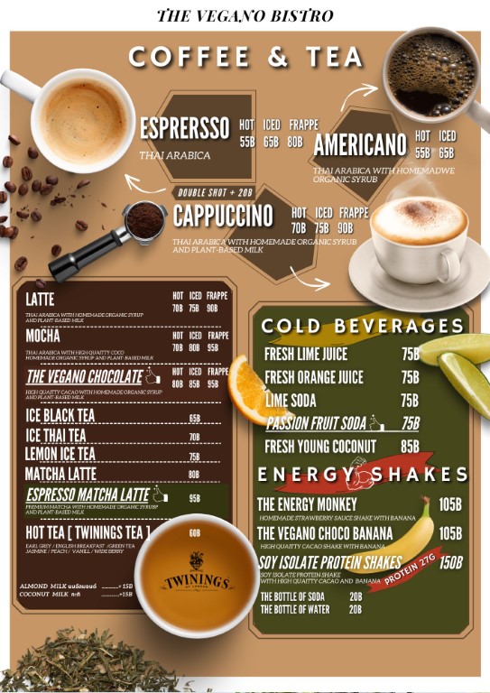 Coffee & Tea The Vegano Bistro