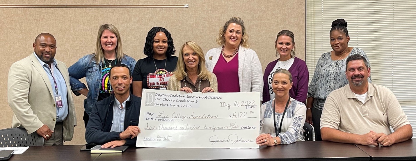 Dayton ISD Continues to Add to Lee College’s Scholarships Liberty