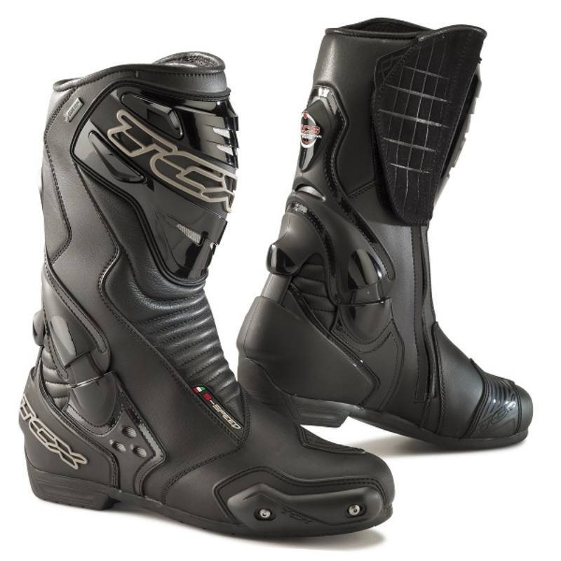 TCX SSpeed GTX GoreTex Motorcycle Boots (Black) The Visor