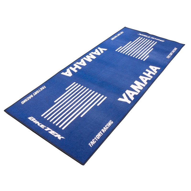 Bikeit Motorcycle Garage Mat Series 3 Yamaha Logo The Visor