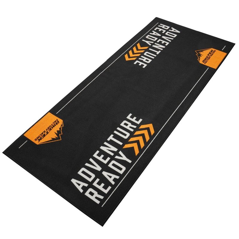 Bikeit Garage Mat Adventure Series Orange The Visor