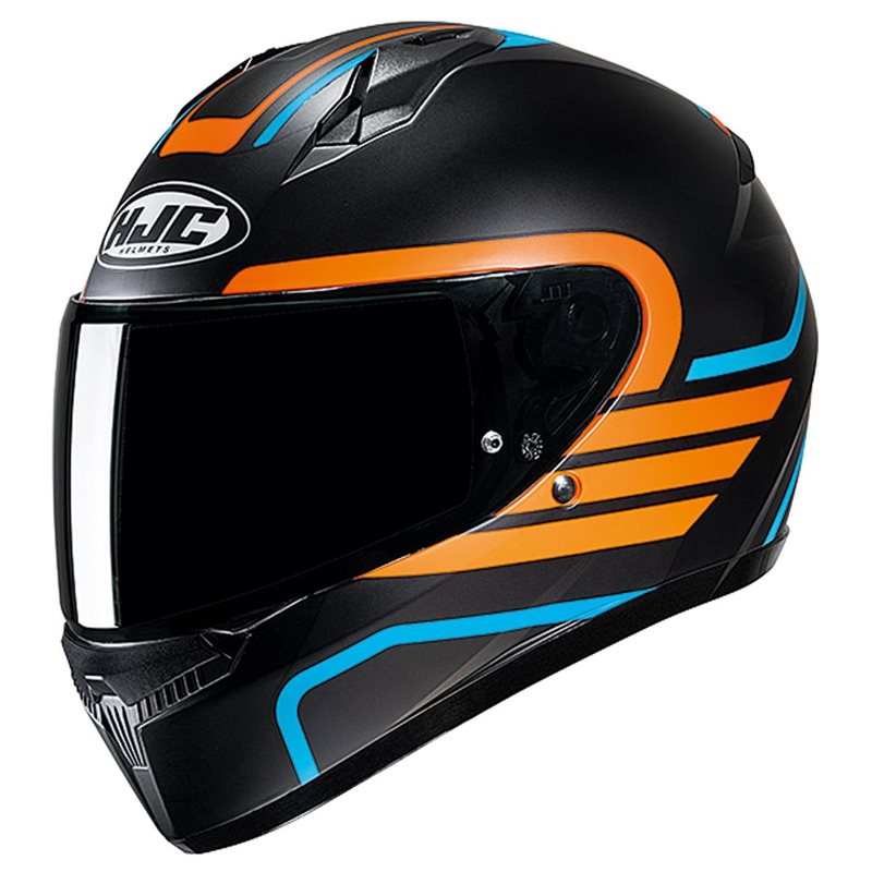 HJC C10 Lito Motorcycle Helmet (BlackBlueOrange) The Visor