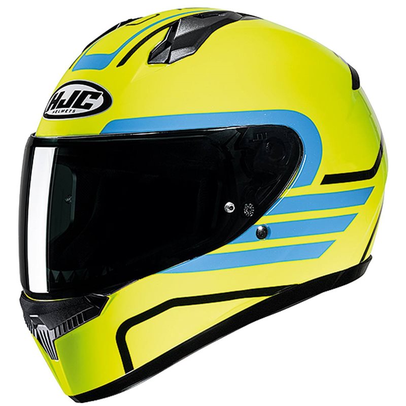 HJC C10 Lito Motorcycle Helmet (YellowBlue) The Visor