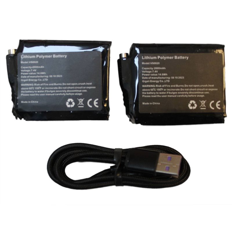 RST Heated Glove Battery Set & Charging Cable The Visor