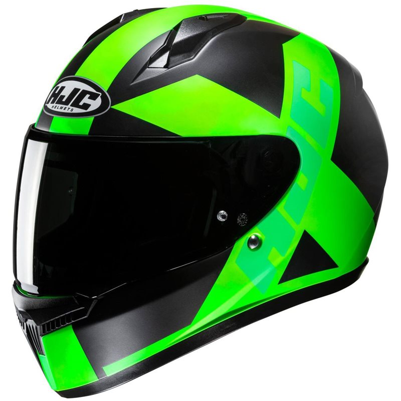 HJC C10 Tez Motorcycle Helmet (Green) The Visor