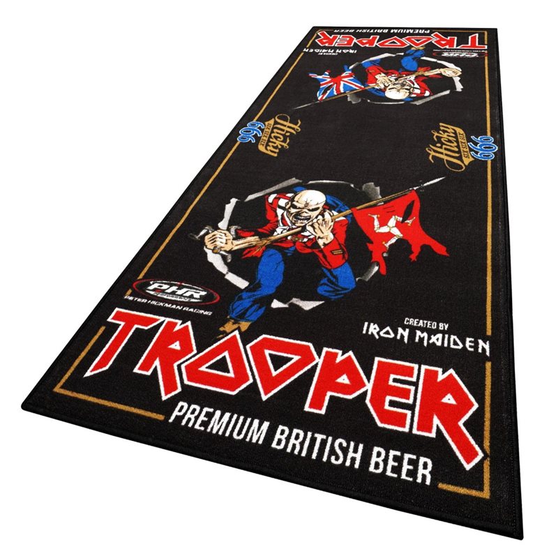 Bikeit Ltd Edition Iron Maiden Trooper Motorcycle XL Garage Mat Le pare