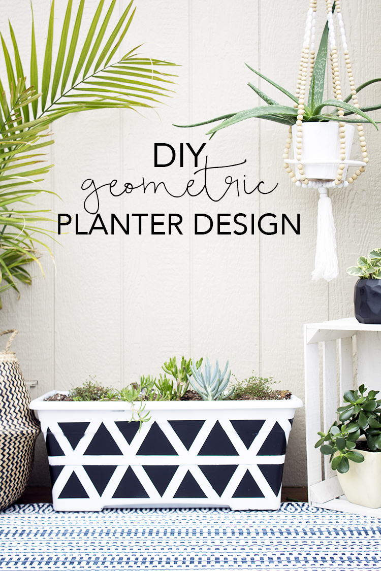 DIY Geometric Planter Design Give new life to an old planter