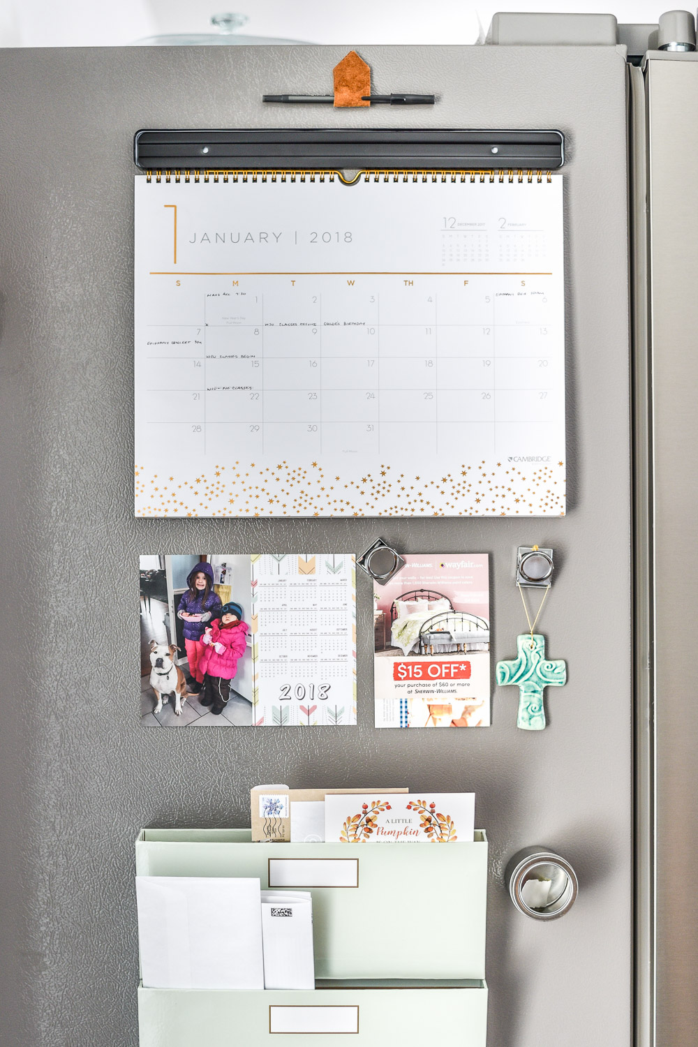 Refrigerator Command Center the Easy Way The Weathered Fox