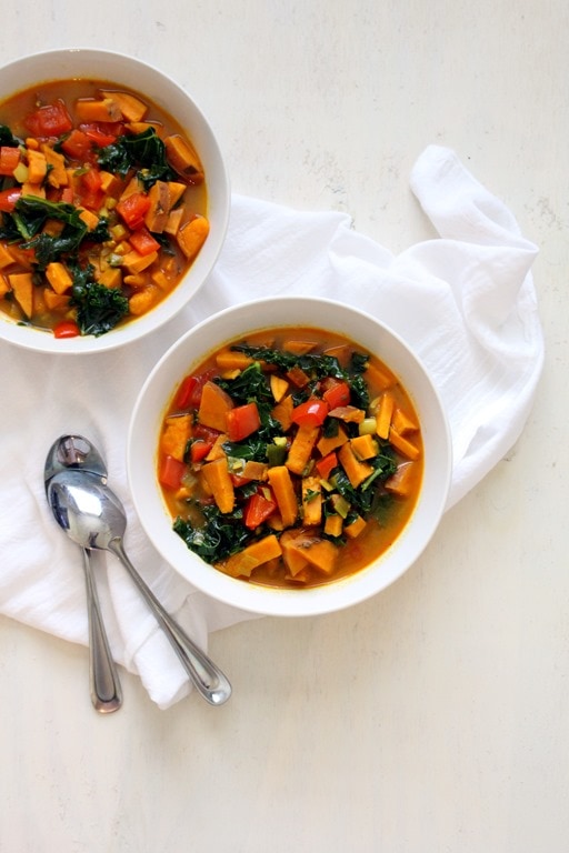 Coconut Curry Sweet Potato and Kale Soup The Wheatless Kitchen