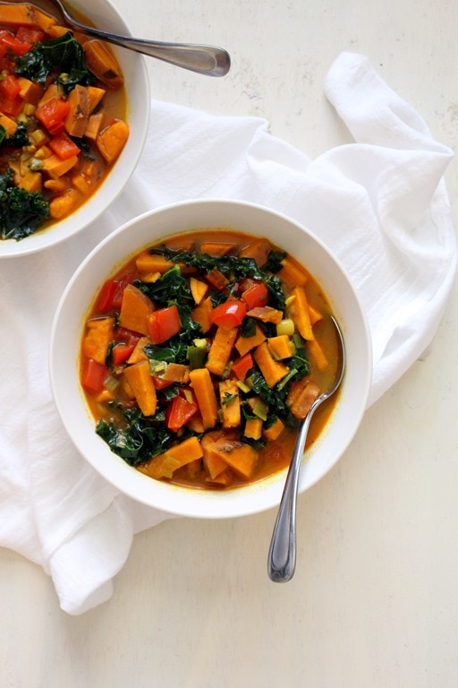 Coconut Curry Sweet Potato and Kale Soup The Wheatless Kitchen